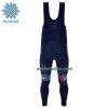 Fietsbroek Lang met Bretels 2023 Trek Factory Racing XC Winter Thermal Fleece - Donkerblauw